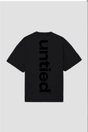 UNTIED® THE ENTRY COLLECTION SS26 BLACK T-SHIRT