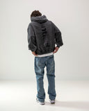 UNTIED® ZIP HOODIE — Vintage Black