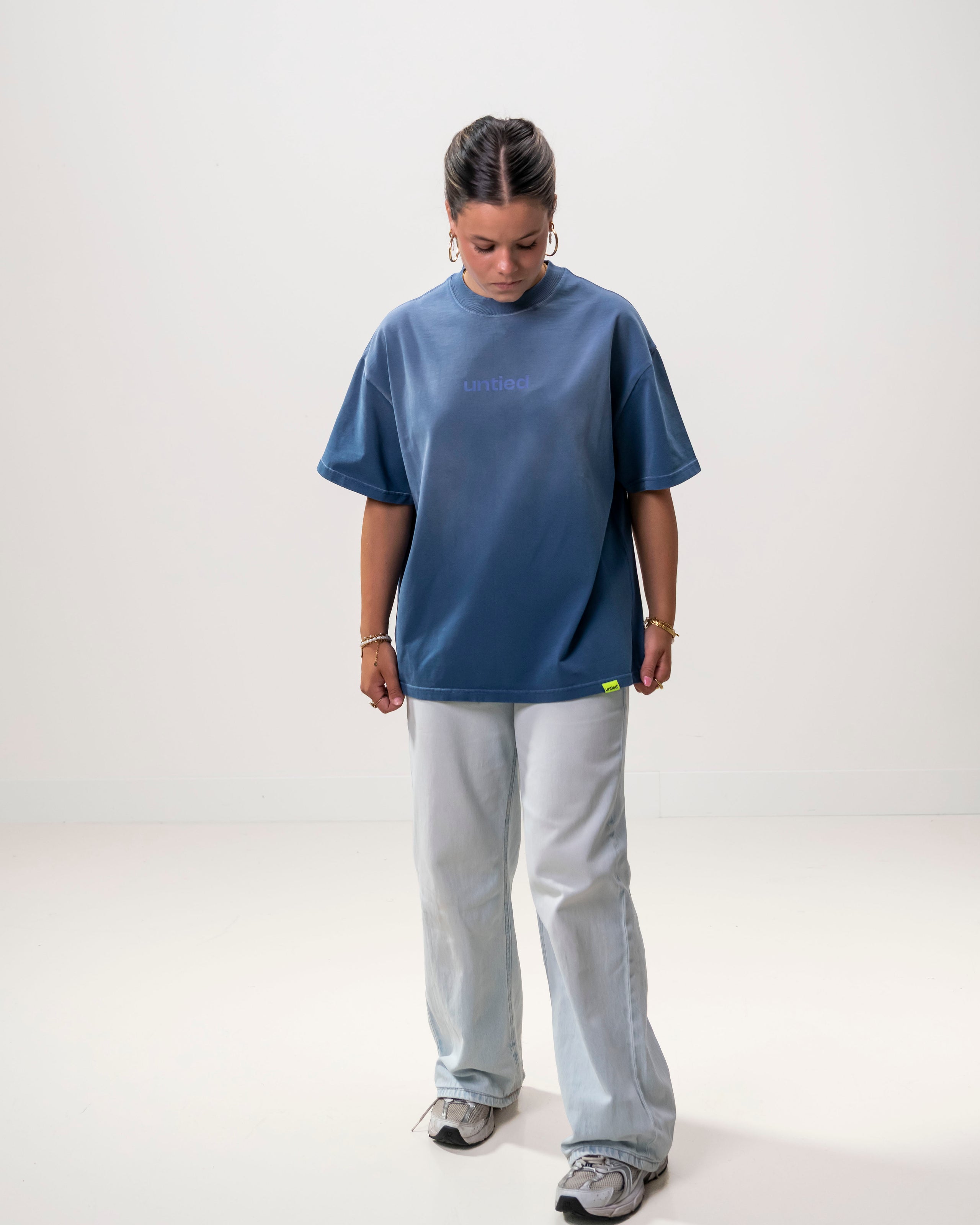 UNTIED® T-SHIRT — Ensign Blue Sun Faded