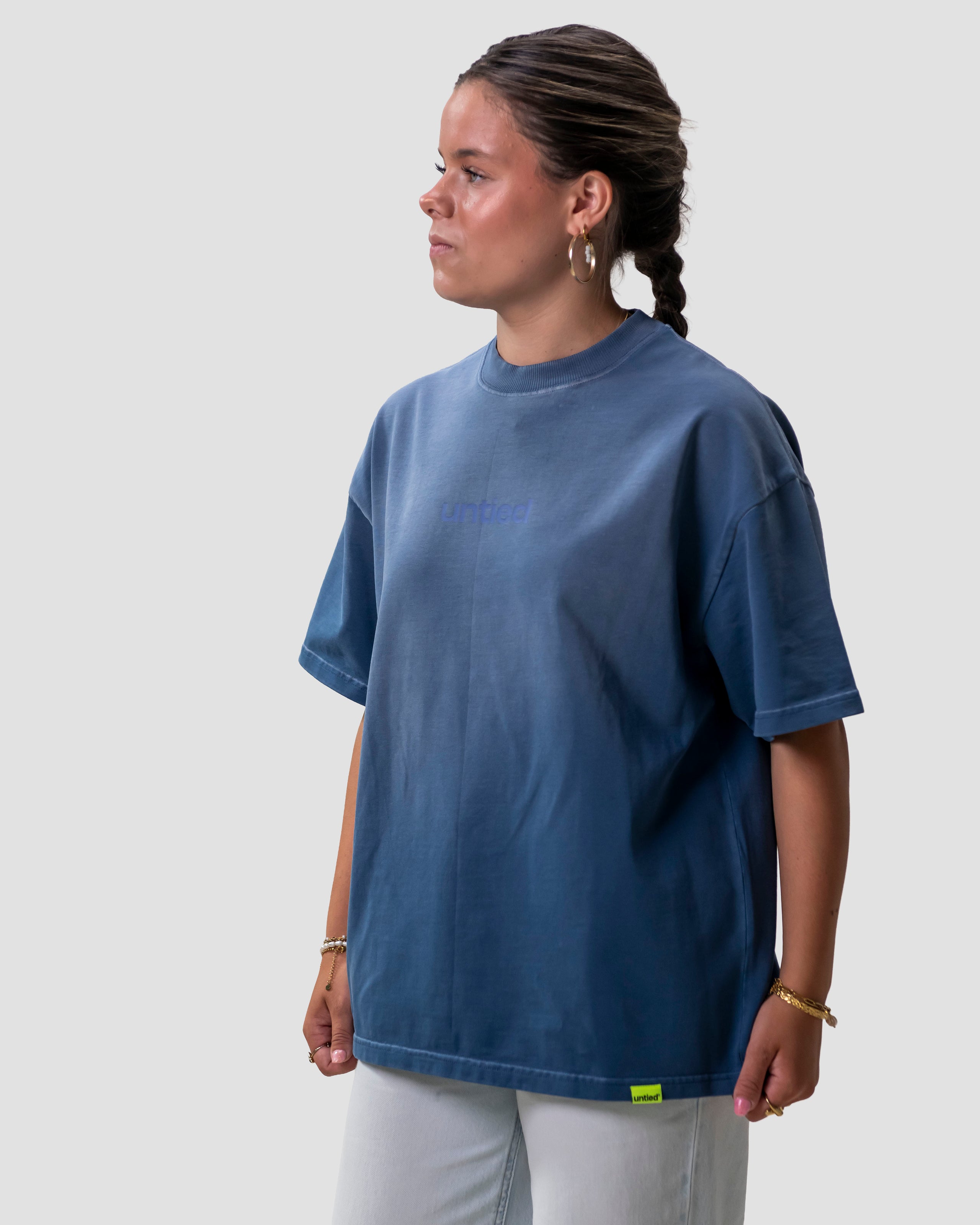 UNTIED® T-SHIRT — Ensign Blue Sun Faded