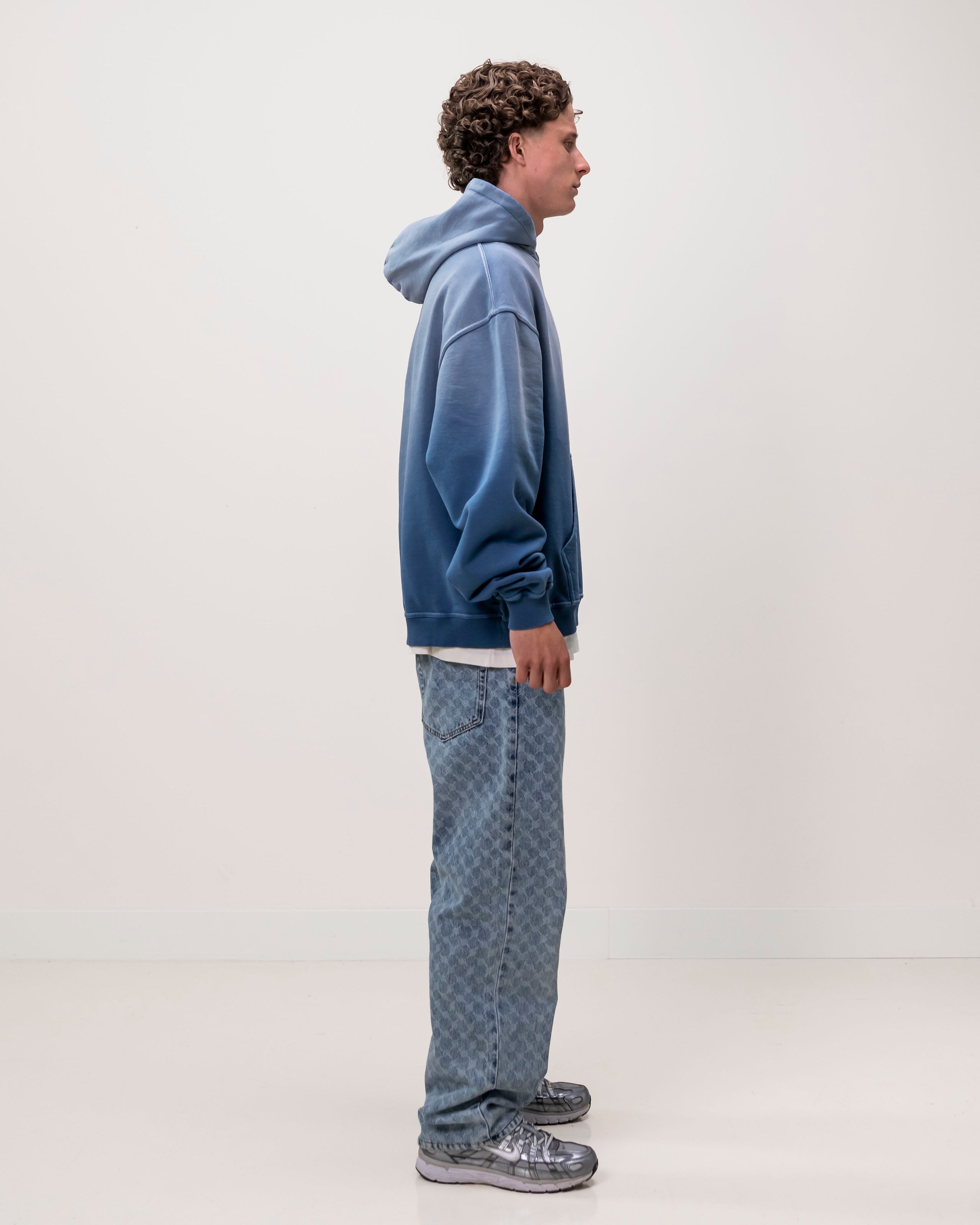UNTIED® HOODIE — Ensign Blue Sun Faded