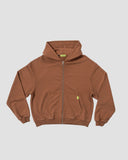 UNTIED® ZIP HOODIE — Brown